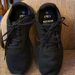 Boys size 7.5 black sneakers
